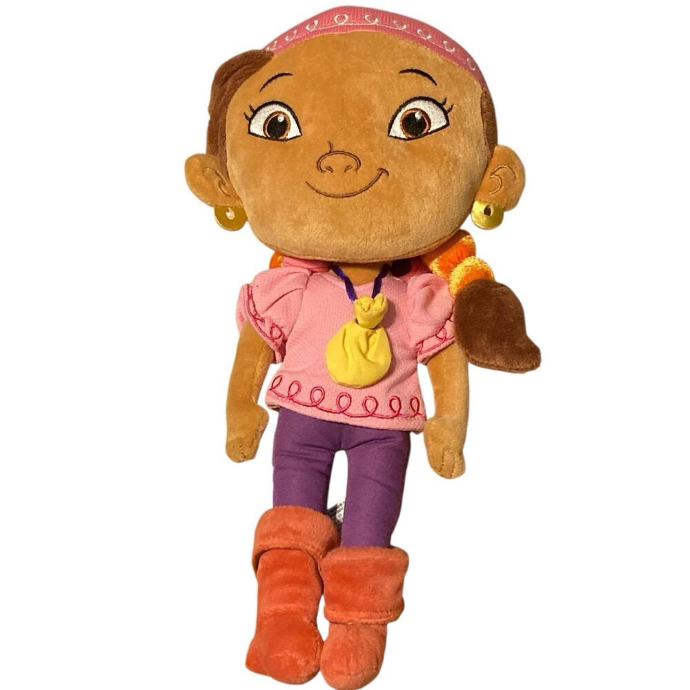 Disney‎ Store Jake And The Never Land Pirates Izzy 12" Plush Stuffed Doll Toy